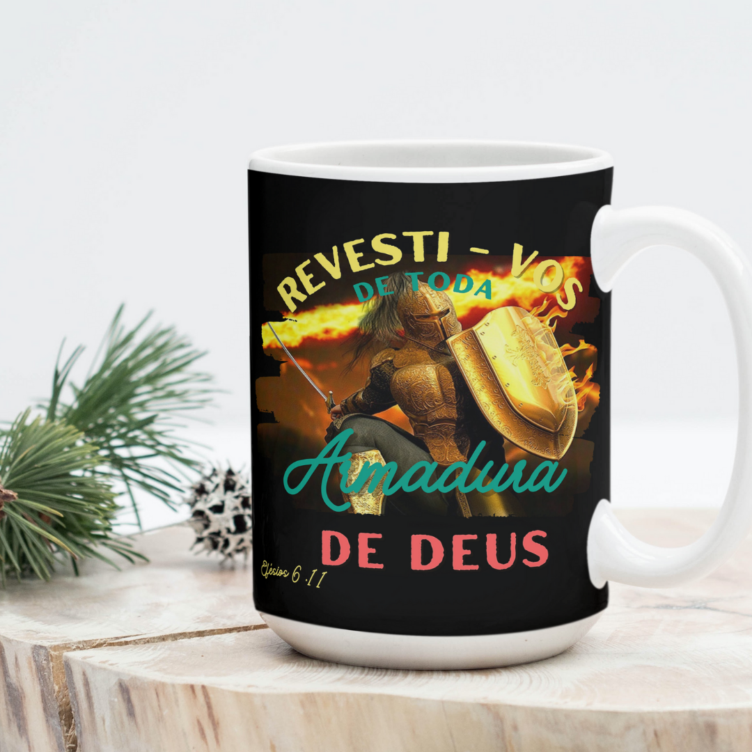 Caneca  Armadura Espíritual Escudo da Fé